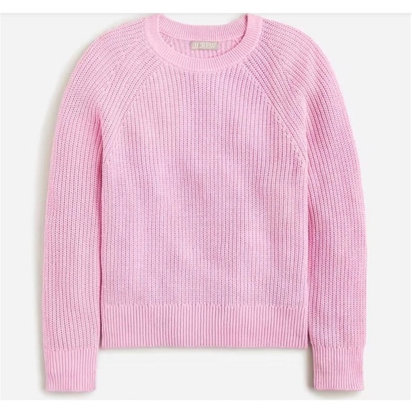J. Crew Sweaters - J. Crew Pink Cotton Fisherman Sweater BN190